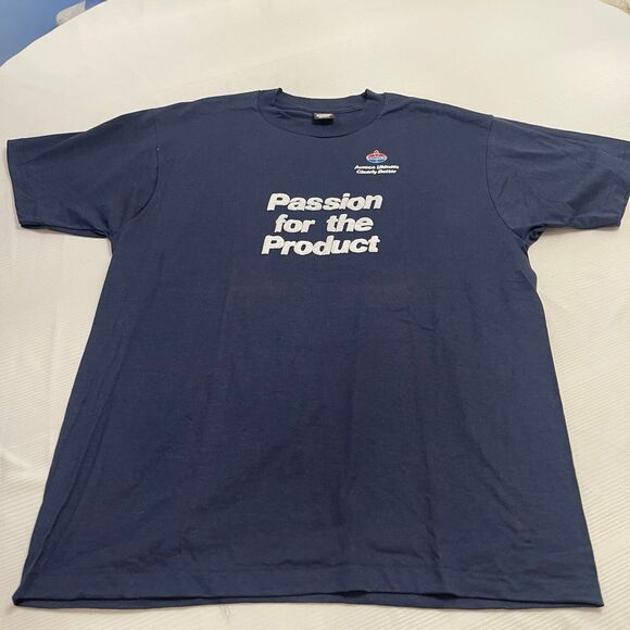 Screen Stars Best Amoco VTG Navy Blue Single Stitch T-Shirt Size XL - Picture 1 of 7